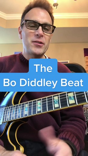The mighty Bo Diddley Beat on guitar #guitartutorial #guitarlesson #foryoupage #fyp #guitartok #guitar #guitarlessons #rhythmguitar #rhythmguitarlesson #rhythmguitarist #rhythmguitarpart #bodiddleybeat #bodiddley