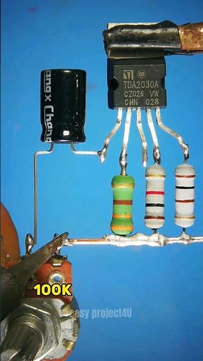 TDA2030 Ultra Sound Powerful Amplifier circuit | Electronics projects
