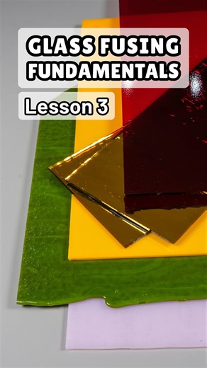 Glasswork Pixie | Stained Glass Décor & Accessories on Instagram: "Lesson 3 of FUSING FUNDAMENTALS (an instructional course I created with @OceansideCompatible) premieres today! This brief excerpt introduces polarization filters and shows how to use them to test for compatibility; the full lesson breaks down the science behind it and walks through a bunch of other important qualities to consider when choosing fusing glass, including COE. The full video is freely available on my site/YouTube (and