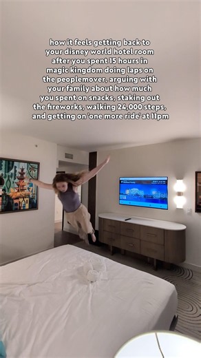 how it feels getting back to your disney world hotel room