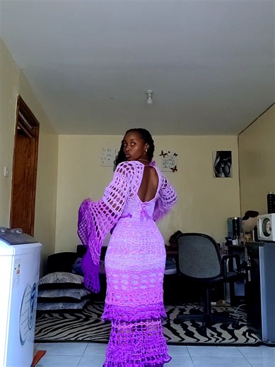 Stylish Crochet Dress Using Yarnover Design