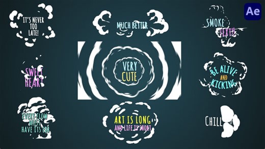 Smoke Cartoon Titles [After Effects]