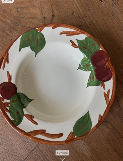 Rimmed Soup Bowl-bowl-franciscan Ware-apple Pattern-earthenware-replacement-appleware-apple Ware-pottery-made in England - Etsy UK