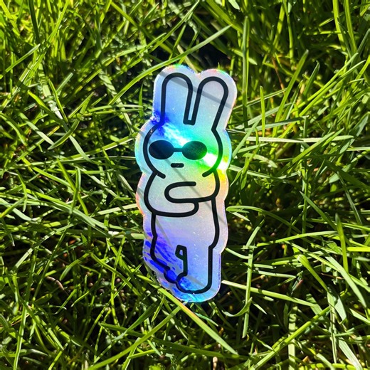 Cool Bunjamin - Sticker - Etsy