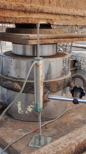 vertical pile load test full load