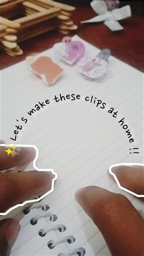 ✨DIY clips making at home ✨ #subscribe #support #diy