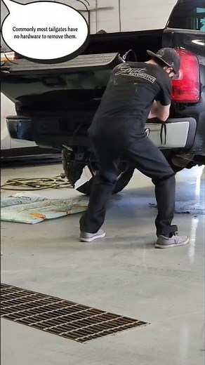 tailgate "install" for a chevy pickup truck