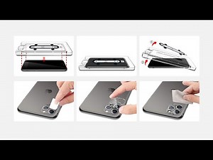 「ガイド枠」付き L Kガラスフィルムの貼り方ビデオ