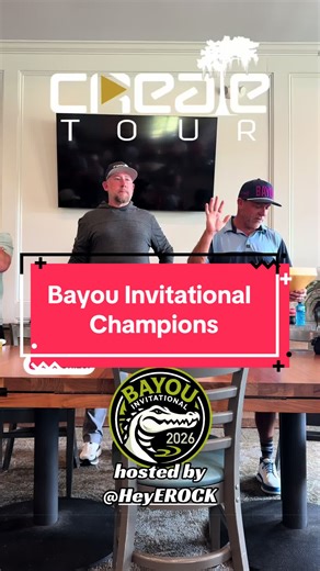 Championship Sunday awards at the Bayou Invitational hosted by @HeyEROCK @T. Y. @Dreadful Golfer @JeremyW (ATL) @Andrew @✨Visión✨ @StraightOutaBounds @Tommy Clark @gambla3672 @nadyadurham @BattyGolf🦇 #bayouinvitational #createtour #golffamily @TPC LA