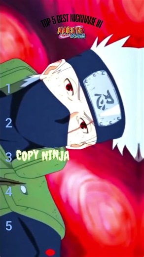 Ranking the best Naruto nicknames is tough! What's your number one pick? 🤔