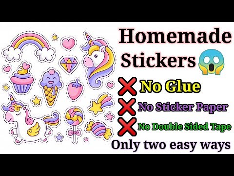 How to make stickers/ DIY Stickers / Homemade stickers