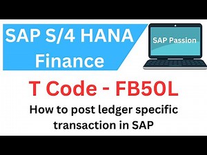 GL to GL ledger specific posting in SAP | T Code - FB50L