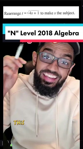 2018 N Level Algebra question #CapCut #greenscreen #math #learn #learnontiktok
