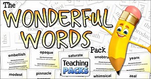 The Wonderful Words Pack - Resources for Teachers and Educators