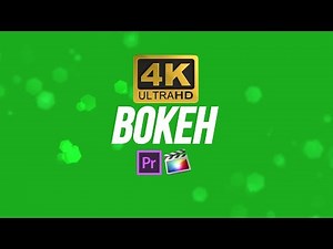 Colorful Camera Blur Abstract Bokeh Light Moving on Green Screen Background