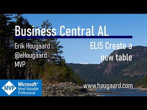 ELI5 Create a new table in Business Central with AL