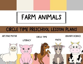 Farm Animal Circle Time Preschool Lesson Plans