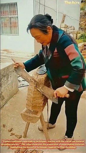 Paper Making from Scratch: The Art of Fiber Shredding