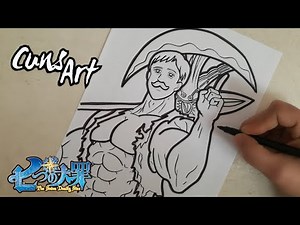 COMO DIBUJAR A ESCANOR / NANATSU NO TAIZAI / how to draw escanor