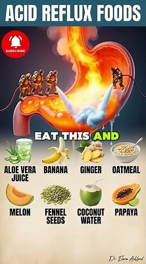 Acid Reflux? Eat These 8 Foods to Stop the Burn Fast! 🔥
