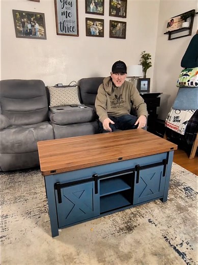 Intelligent Coffee Table with Hidden Storage Solutions