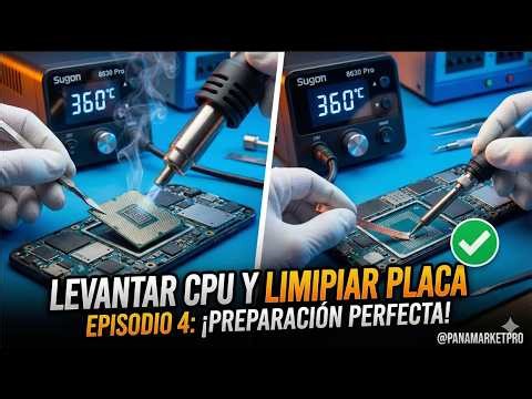 ⚠️ How to Lift the CPU WITHOUT DAMAGE + Motherboard Cleaning | Reballing Course Episode 4 🛠️📱