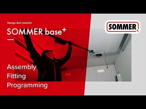 Installation of a garage door operator SOMMER base+ | Assembly & programming
