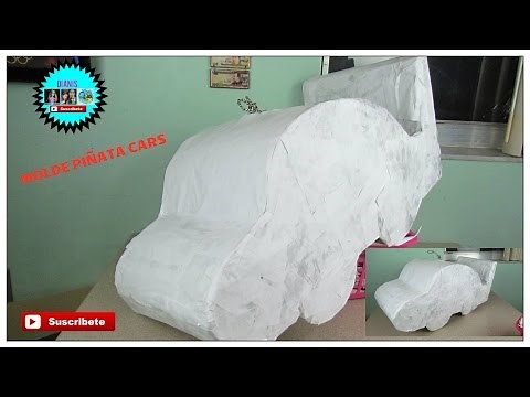 molde piñata de cars, mcqueen decoracion dianis