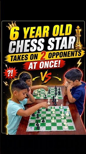 🎯♟️ 6 years old... 2 opponents... 1 incredible challenge! 🔥