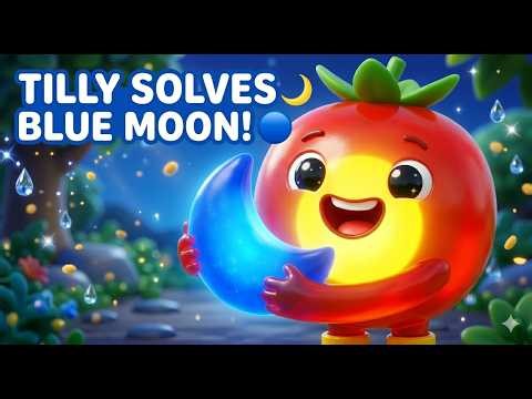 Tilly the Tomato: Solving the Blue Moon Puzzle! 🌙 🔵 Problem Solving for Toddlers | Episode 1 🍅