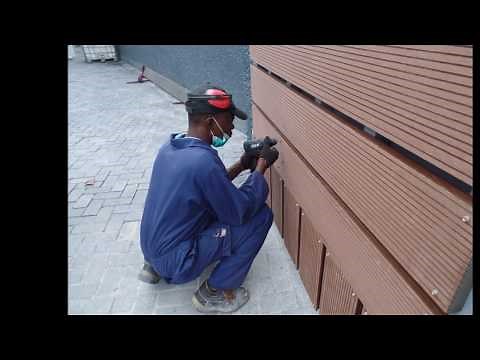 Wood Plastic Composite Gate Cladding Installation - Residential Project