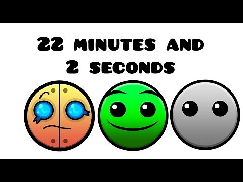 All Geometry Dash difficulties in 22 minutes and 2 seconds