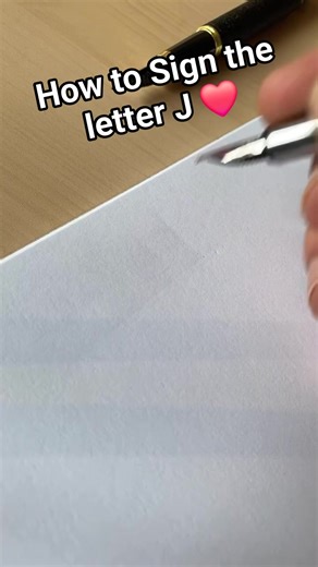 1.2M views · 2.6K reactions | How to sign the letter J ❤️ | News & Memes | Facebook