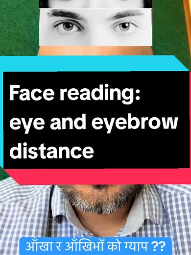 Face Reading: Eye and Eyebrow Distance Explained