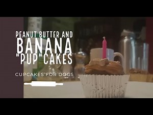 How To Make Cupcakes For Your Dog | DIY Dog Peanut Butter and Banana "Pup"Cakes