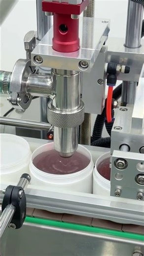 Fully automatic single-head liquid paste filling machine#fillingmachinechina #factory
