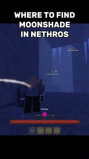 WHERE TO FIND MOONSHADE IN NETHROS ROBLOX! #deepwoken #nethros #roblox #typesoul