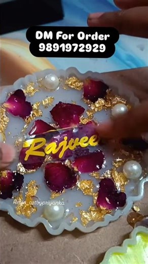 Car Hanging Resin Accessories Making | Sticker Pasting to Final Look 😍