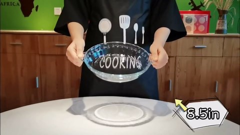 ZYER Small Pie Plate Easy Grab for 1~2, 18.8oz Glass Pie Pan with Handles, Pie Baking Pan, Glass Pie Dish for Baking, 7.5 Inch