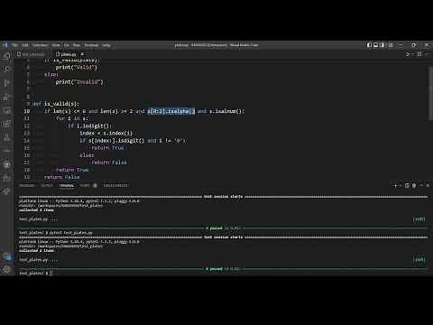 Re-requesting a Vanity Plate -Problem Set 5 (CS50's Introduction to Programming with Python)