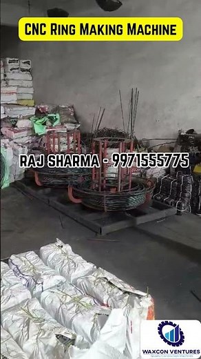 CNC Ring Making Machine |4-12mm Capacity |Automatic Ring Machine9971555775 #cnc #tmt #ring #machine