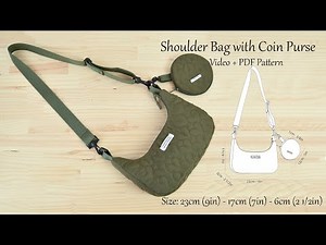 How to Sew a Quilted Crossbody Bag With a Coin Purse - DIY Sewing Tutorial and PDF Pattern
