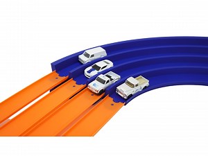 4 Lane High-speed Banked Turn | Compatible With Hot Wheels and Matchbox Cars and Track - Etsy