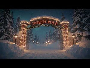 🎅 A Magical North Pole Tour ❄️ Joyful Christmas Music | Santa’s Workshop & Winter Village Ambience