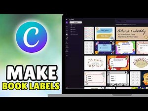 How To Make Book Labels & Notebook Labels In Canva (2026) - Full Guide
