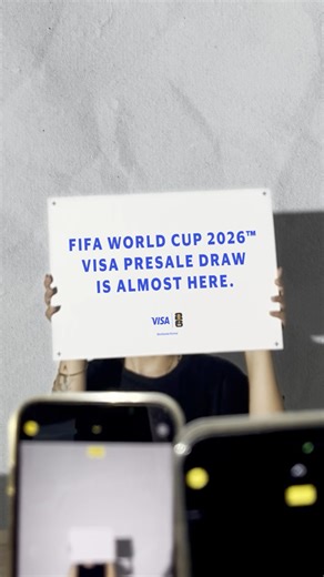 8.4K views · 29 reactions | You won’t want to miss your shot ⚽️ Sign up now for your FIFA ID at FIFA.com/tickets and stay tuned for more info about the Visa Presale Draw. *No purchase necessary to enter the draw. Open to 18+ Void where prohibited. Ends 9/19/25. Official Rules to follow. | Visa | Facebook