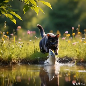 17K views · 48 reactions | The cat is catching a fish. #fishing | Fishing lifestyle | Facebook
