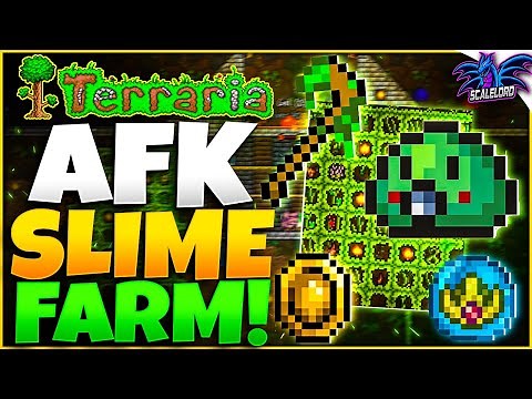 Terraria How to Make AFK Slime Farm (EASY!)