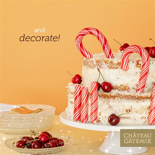 Looking for an exceptional dessert for your festive entertaining? How about a DIY 2-tier cake! Simply place a medium Château Gâteaux cake on top of a large and you’re done! Personalise with your choice of toppings and enjoy ✨ Now that’s how you make your #FestiveMoments exceptional with #TheCakePeople 🍰 #ChâteauGâteaux | CHÂTEAU GÂTEAUX