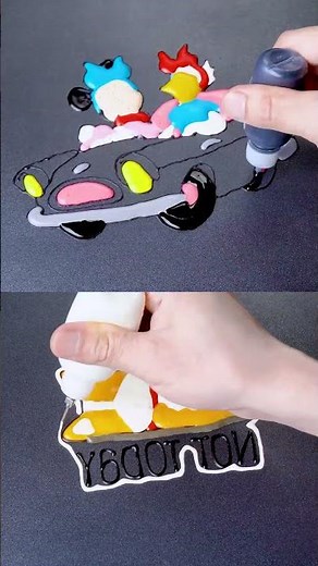 Minnie and Daisy Pancake Best Classic Disney Breakfast! #shorts #satisfying #pancakeart #disney